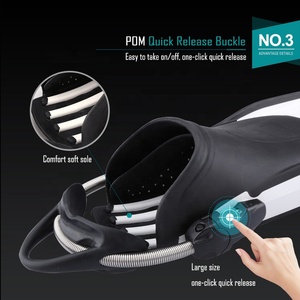 อุปกรณ์ดำน้ำปี 2024 หน้ากากดำน้ำแบบมีครีบยาว  กระชับแน่น  สำหรับดำน้ำฟรีไดฟ์วิ่ง  กระดานโต้คลื่น  ฟินว่ายน้ำ - Product Image 4