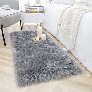 Tapis <span class=keywords><strong>de</strong></span> chambre à coucher en fourrure moelleuse <span class=keywords><strong>de</strong></span> luxe sur mesure en gros, <span class=keywords><strong>pas</strong></span> <span class=keywords><strong>cher</strong></span>, tapis <span class=keywords><strong>de</strong></span> sol en fausse fourrure, tapis touffetés en polypropylène - Product Image 1