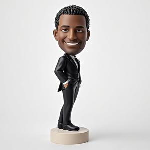 Personalizzabile in resina Bobble Head nuovo modello di figura dello sposo <span class=keywords><strong>immagine</strong></span> realistica fatta a mano per la decorazione della casa artigianato uso souvenir - Product Image 2
