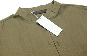 Camicie Henley vendita abbigliamento estivo <span class=keywords><strong>uomo</strong></span> <span class=keywords><strong>lino</strong></span> tinta unita camicie oversize a <span class=keywords><strong>manica</strong></span> <span class=keywords><strong>corta</strong></span> per gli uomini - Product Image 4