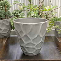 Penjualan Langsung Pabrik Pot Oval Besar Harga Bagus Seni Dinding Batu Pot Bunga Dekorasi Rumah Modern untuk Penggunaan Lantai & Meja
