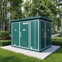 Poste de transformateur compact de type européen 10 kV extérieur préfabriqué triphasé pour centrale solaire et station de recharge de véhicules électriques