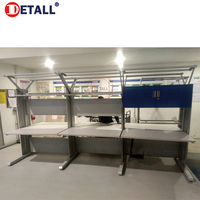 Banc de laboratoire d'angle ESD Detall, bureau ESD, établi antistatique pour électronique de laboratoire