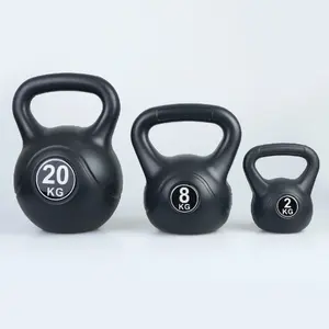 2 4 6 8 10 kg Black Kettle Bell allenamento pesi da competizione cemento bollitore campana