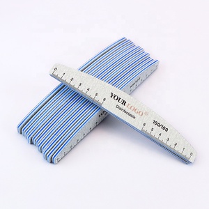 Chuyên Nghiệp Móng Tay Tập Tin 80 100 150 180 240 Double Side OEM Tùy Chỉnh In Logo Top Ngựa Vằn Móng Tay Tập Tin Ngựa Vằn Màu Xám - Product Image 4