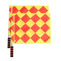 Drapeaux de juge de touche de football, drapeau d'arbitre de football, drapeaux d'arbitre de football professionnels pour la promotion