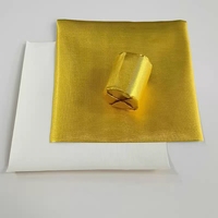 Feuilles d'emballage en papier d'aluminium doré personnalisées 20x20 cm pour emballer des barres de chocolat aux champignons