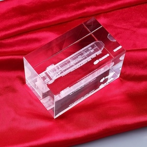 Cá nhân <span class=keywords><strong>3D</strong></span> Laser khắc tinh thể <span class=keywords><strong>Cube</strong></span> <span class=keywords><strong>3D</strong></span> tàu bên trong Laser khắc thủy tinh khối lập phương khối cho kinh doanh quà Tặng lưu niệm - Product Image 4