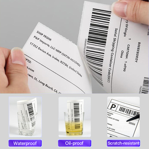 Étiquette thermique brillante personnalisée OEM 38x25mm en rouleau, autocollante, pour factures de service sur site et identification des ordres de travail - Product Image 5