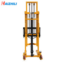 Haizhili Haute Qualité 1000kg 3.5m Transpalette à Levage Rapide Gerbeur Manuel Chariot Hydraulique