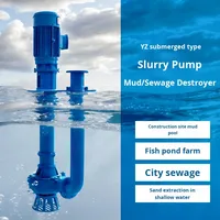 Yz 15hp DC pompe à boue submersible verticale Non-colmatage pompage de sable alliage étang à poissons dragage pompe à eaux usées à tuyau unique