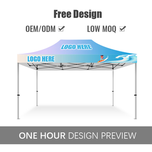 Durable 10x15ft Outdoor Foldable Water-Resistant Stylish Logo Custom Canopy Adjustable Easy-To-Use <strong>Tent</strong> With 40mm Aluminum Frame - Product Image 3