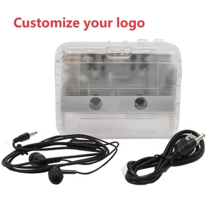 Lecteur de cassettes BT transparent avec radio FM, fonction d'inversion automatique, alimenté par piles AA, pour la maison, l'école et les voyages, lecteur de cassettes rétro - Product Image 1