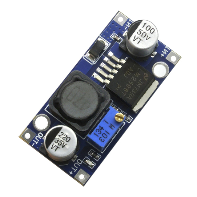 LM2596 DC 4.0~40 to 1.3-37V Adjustable DC-DC Converter Board Step Down Power Supply Module LM2596S