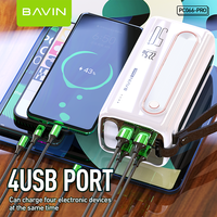 Power Bank BAVIN Harga Grosir Pabrik, Portabel 22.5w Pengisian Cepat Kapasitas Besar 50000mah Dengan Senter LED