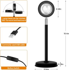 Dropshipping 2024 New Product High Quality Modern App Control Sunset <b>Projector</b> Lamp LED Projection <b>Light</b> - Product Image 3