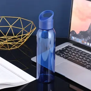 Best Selling Product 2024 Water Bottle Plastic Sport 6.5*25.2cm Quick-release Colorful Clear Water Bottle 650ml Water Bottle Eco