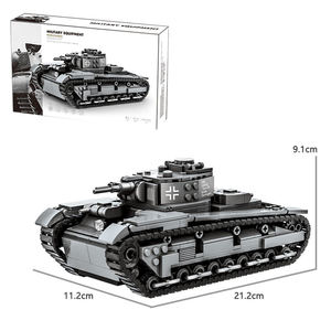 Wange 4515 Neubaufahrzeug Heavy Tank Ensemble de blocs de construction éducatifs pour enfants, modèle de collection de jouets, Juguetes - Product Image 5