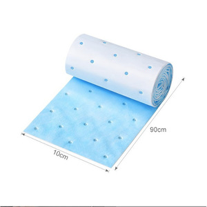 Almohadillas de algodón absorbentes de aceite de 90 cm x 10 cm, de tela no tejida azul, para campanas extractoras de alta eficiencia - Product Image 1