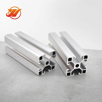 Profils en aluminium extrudé 2020/3030/4040/4080, rainures en T et en V, 40x40, finition noire, cadres industriels sur mesure