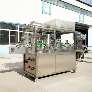 8 Heads Beer Glass Bottle Filling Carbonation Machine 800-1000BPH Alcoholic Beverage Filling Machine For Glass Bottle