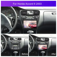 Radio de Coche Android Aijia para HONDA ACCORD 6ª Generación 2003, Pantalla Táctil de 9 Pulgadas, Reproductor Multimedia para Coche, Navegación GPS, Reproductor de DVD