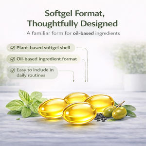 Cápsulas de Aceite de Semillas Negras y Orégano para Adultos OEM/ODM - Sin Gluten, a Base de Plantas, Bajas en Carbohidratos y Azúcar, Empaque Personalizable - Product Image 3