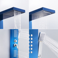 Prix bon marché 304 Panneau de douche en acier inoxydable Panneau de douche mural pour salle de bain