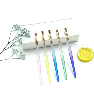 Wholesale Customize Private Label Nail Art Brushes Set Design Pen Painting Tools Acrylic Nail Brush Builder Gel Brush