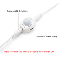 Lampu Strip LED Sensor Gerak Otomatis 5V USB Fleksibel untuk Tangga, Lorong, dan Penerangan Anak Tangga dengan Timer Tunda
