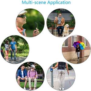 2024 Canne aveugle pliante en aluminium anodisé léger à 5 sections pour aveugles et personnes âgées - Product Image 6