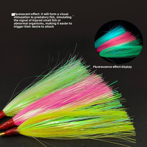 <span class=keywords><strong>Leurre</strong></span> de pêche réfléchissant en Mylar avec queue scintillante et streamer, imitation réaliste <span class=keywords><strong>pour</strong></span> la truite, le bar et les poissons prédateurs en <span class=keywords><strong>eau</strong></span> <span class=keywords><strong>douce</strong></span> et salée - Product Image 4