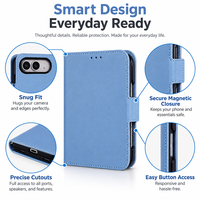 Nouvelle Sortie : Étui Portefeuille de Luxe en Cuir Ultra-Mince avec Fentes pour Cartes et Dragonne pour iPhone Duo Ultra Fold, Antichoc et Magnétique