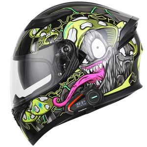 Casque de moto tout-terrain avec surface givrée intégrée - Product Image 4