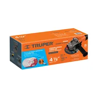 PRO BOX 1 Meuleuse combinée robuste 4-1/2' 700W 50/60Hz avec interrupteur à palette, disques de meulage et ruban à mesurer