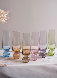 Esthétique Creative Gradation Party Colored Wedding Diamond Handmade Custom Glass Champagne <span class=keywords><strong>Flute</strong></span> - Product Image 3