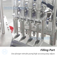 Petite machine d'emballage rotative automatique en plastique de 25 grammes pour sceller la cuillère à miel de sirop contre la toux