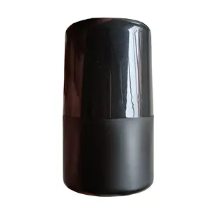 30ml Black Empty Straight Plastic Roll On Antiperspirant Bottle With Gloss Black Lid