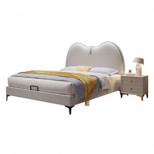 Cama Moderna de Madera con Cabecera Acolchada Suave y Cómoda, Diseño que Ahorra Espacio para Niños, Niñas, Adolescentes y Dormitorios Pequeños - Product Image 4