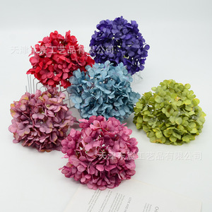 Dongchen Crafts <b>Artificial</b> <b>Hydrangea</b> Flower 20cm Diameter Silk Flower Wedding Home Decor Party Props - Product Image 4