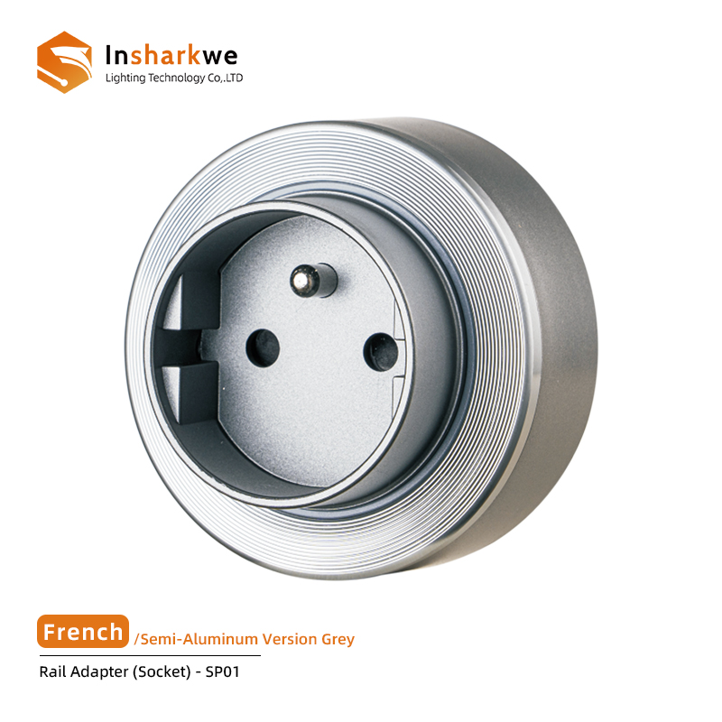 SP-01 FR Enchufe Gris Aluminio *2