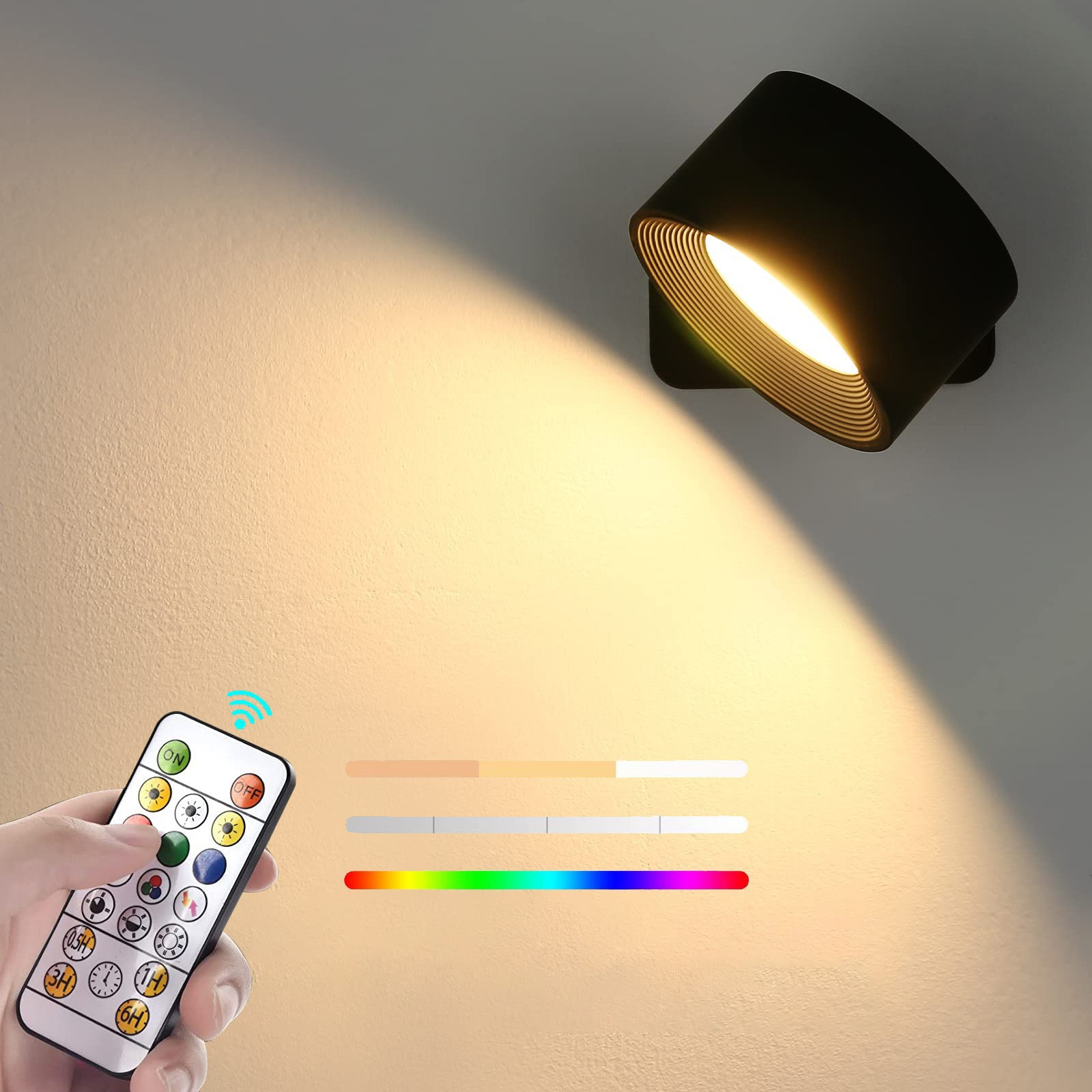Black [Touch Control+ Remote Control+RGB]
