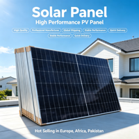 Panel Surya Kualitas Tinggi Kaca Ganda 580W Panel Surya Atap Sel Surya Mono Panel PV Sistem Panel Surya Vendor Kit Panel Surya Lengkap