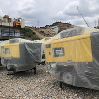 Compresseur d'air diesel portable Atlas Copco XAS XATS XAVS XARS neuf, à faible bruit, avec roulement central, pour les industries du ciment et de l'exploitation minière