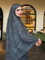 Abaya ample et fluide imprimée florale, robe longue, vêtement d'extérieur ouvert, kimono modeste, caftan, vêtements islamiques - Vente en gros ODM