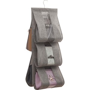 Sac à main suspendu transparent pliant organisateur de sac à main sac peu encombrant Collection support de rangement pour garde-robe placard - Product Image 1