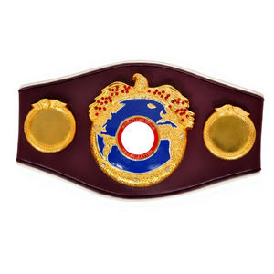 เข็มขัดแชมป์มวยแบบกำหนดเองพร้อมสายหนัง อุปกรณ์เสริมที่ทนทานสำหรับงานแข่งขัน - Product Image 1