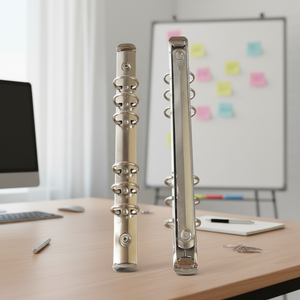 Chengrun Hardware A5 – Pince métallique à 6 trous de type O pour reliure, ouverture manuelle, pour articles en cuir, sacs, boîtes et classeurs - Product Image 1