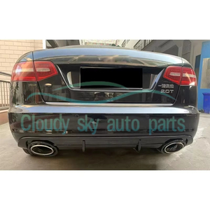Diffusore Posteriore Stile RS6 con Terminale di Scarico Non-Sline per <span class=keywords><strong>A6</strong></span> S6 C6 2005-<span class=keywords><strong>2011</strong></span> - Product Image 6