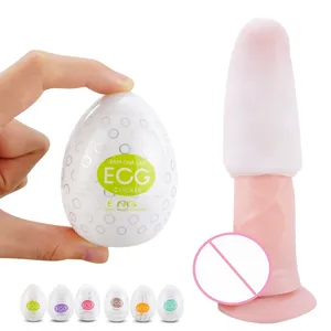 6 Styles Egg Cup Sex Toys Vaginal Silicone Oral Pleasure Device Massager Masturbator G-spot Stimulator Portable EGG Sexual Toy